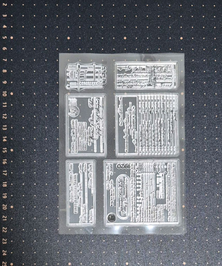 빈티지 다꾸 클리어 스탬프 18개 이미지