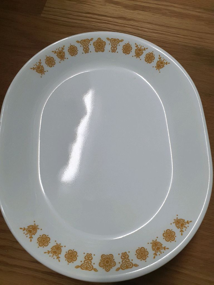 단종 빈티지 코렐 버터플라이 골드 오벌16개 개당값--1