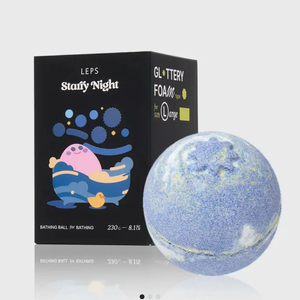 (새상품) LEPS 프리미엄 대용량 배쓰밤 스테어리나 잇 거품형 글리터 230g