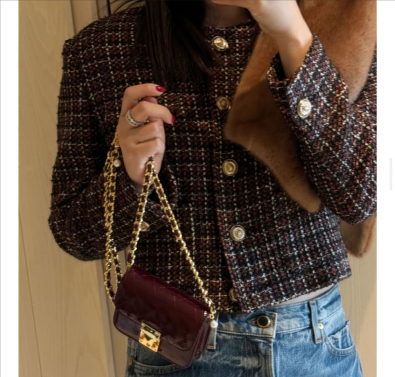 마이아이코 트위드자켓 (Twinkle Check Classic Tweed Jacket)--1