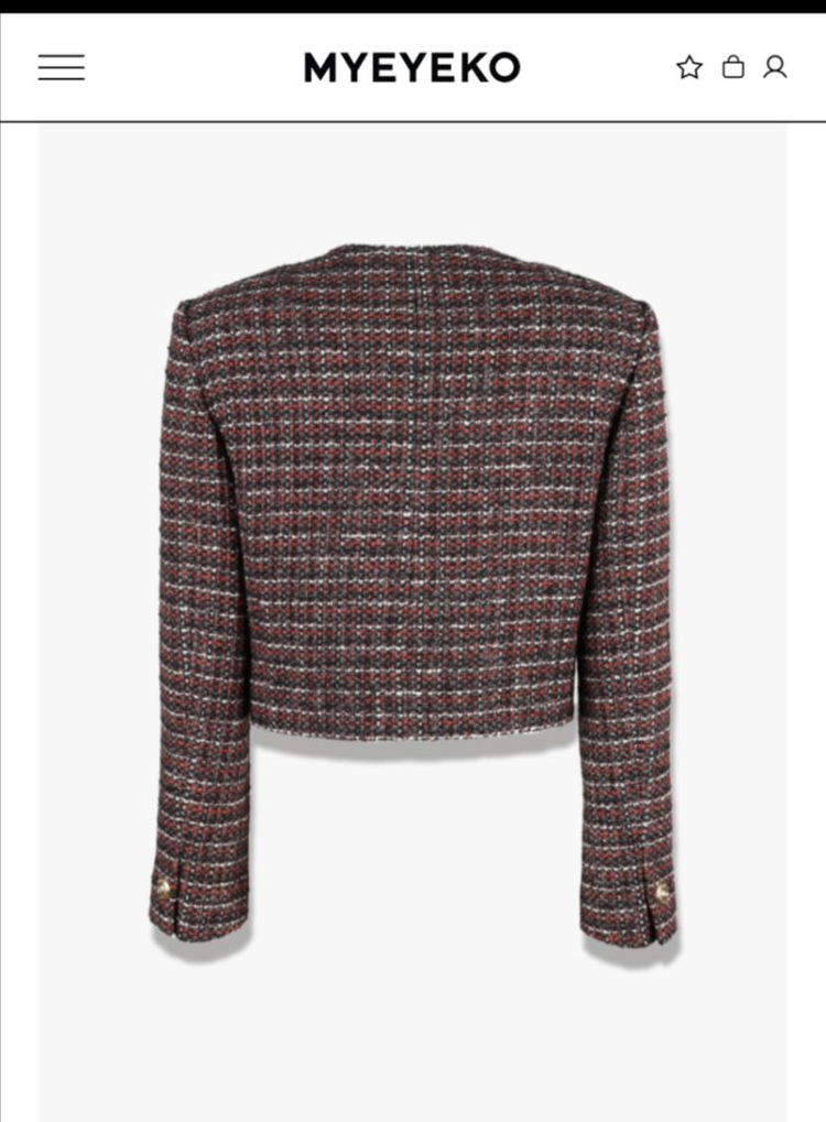 마이아이코 트위드자켓 (Twinkle Check Classic Tweed Jacket)--3