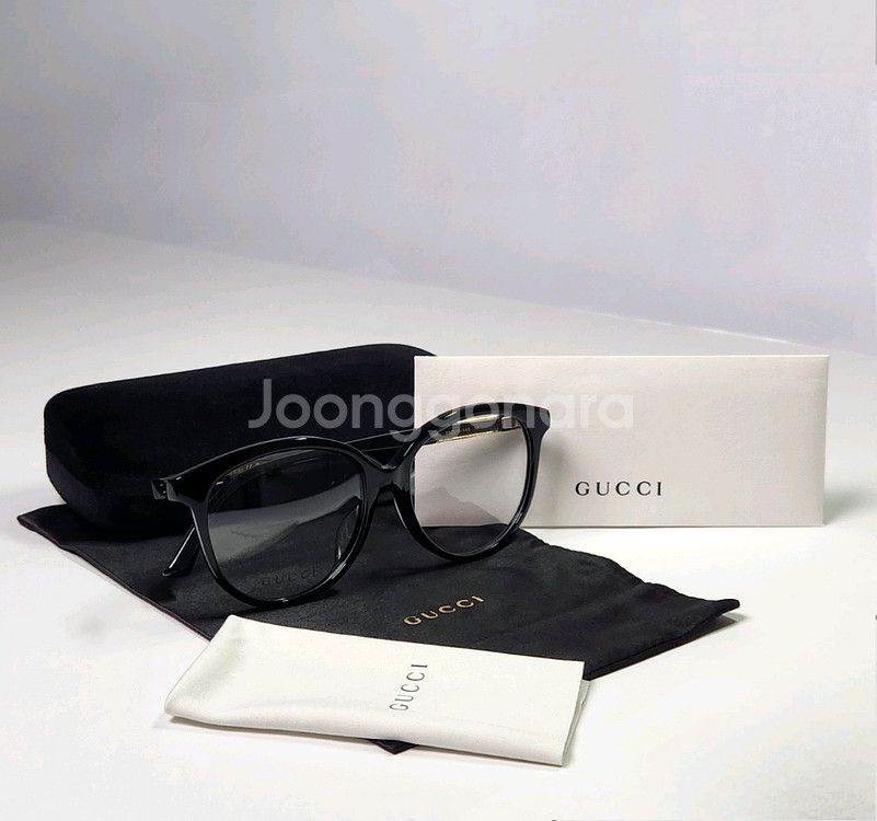 구찌 명품 라운드 뿔테 아시안핏 안경테 [새상품&정품]--0