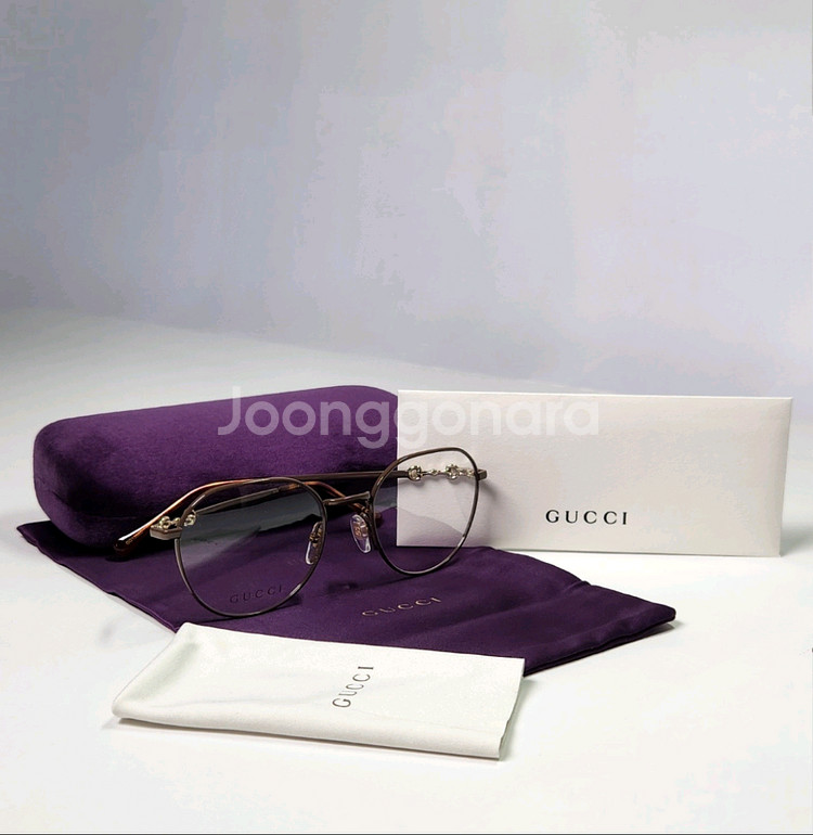 구찌 명품 원형테 레트로 안경테 [새상품&정품]--0