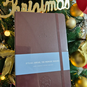 스타벅스 프리퀀시 플래너 다이어리 버건디, 라이트그린, 스카이블루