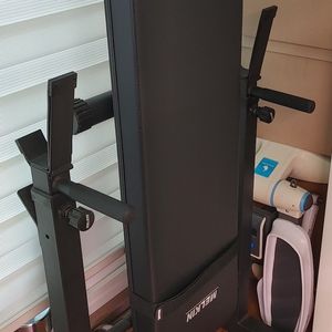 멜킨 접이식 벤치프레스, 우레탄 원판, 바벨봉... 판매합니다 이미지