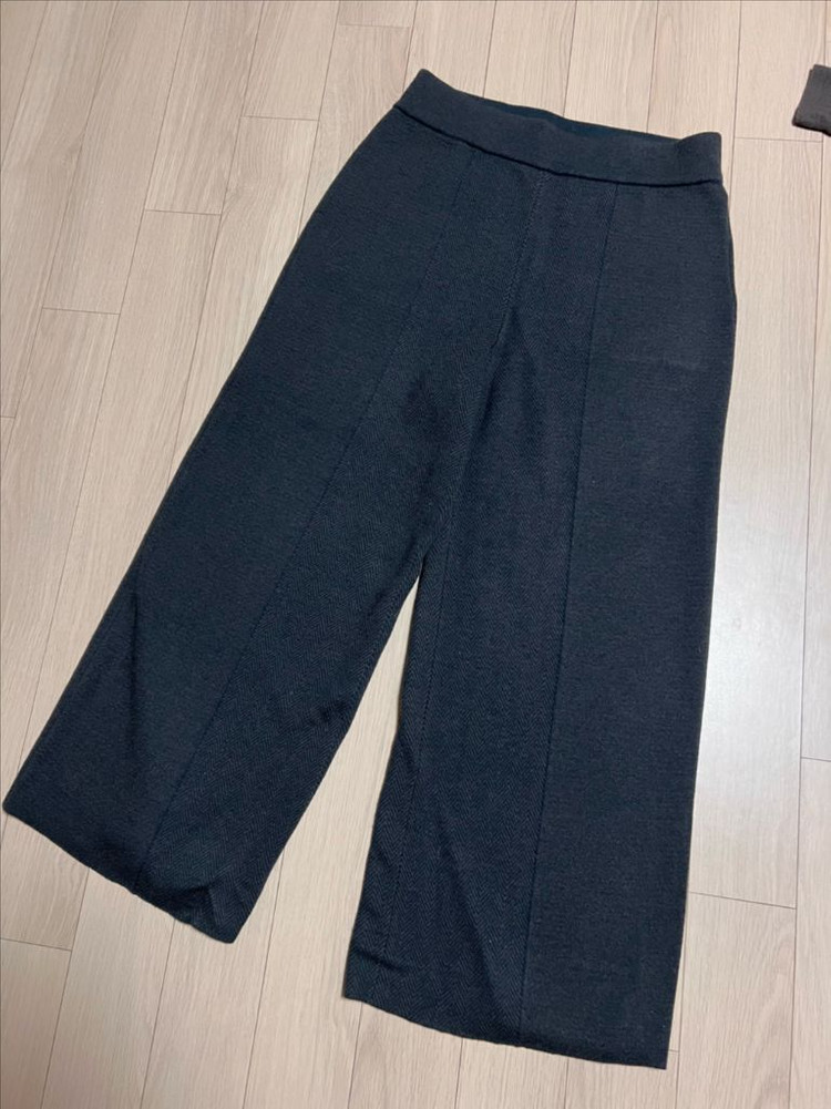 21년 일라일 ILAIL 울100% 헤링본 니트 셋업 세트 가디건 팬츠 바지 올드머니룩 라운지룩--3