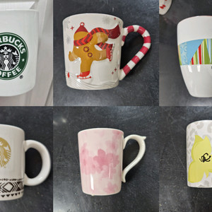 스타벅스 소장용 머그/데미(구로고,체리블라썸,캔디케인)