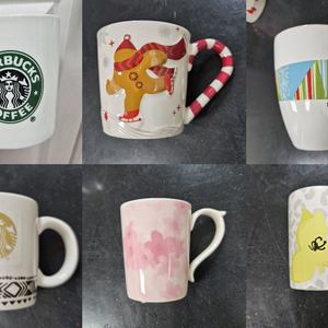 스타벅스 소장용 머그/데미(구로고,체리블라썸,캔디케인)