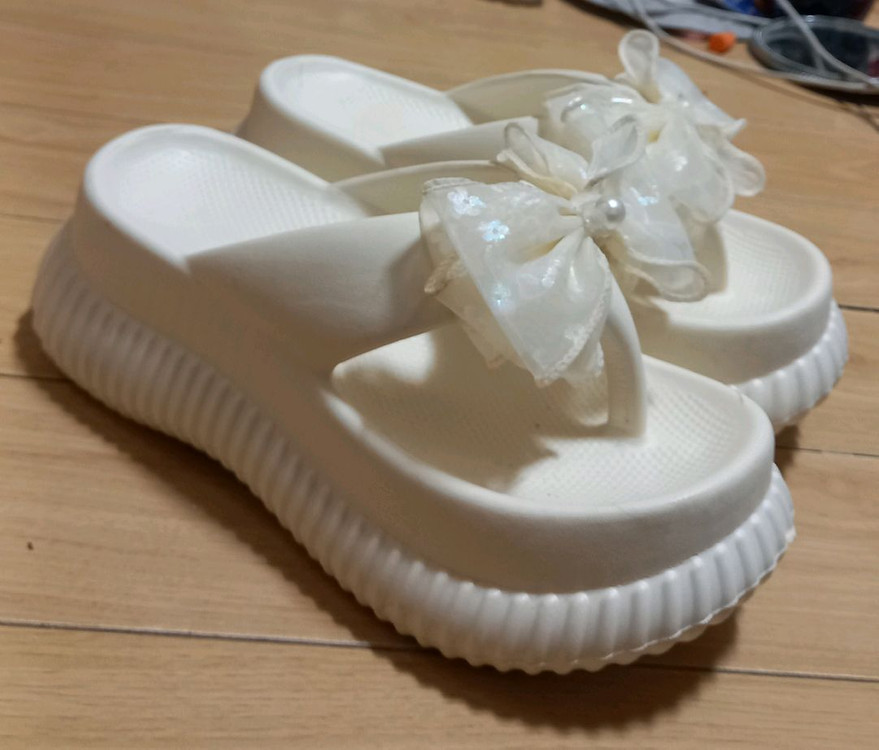 키높이 조리 슬리퍼 235 굽5 실착용 3회미만--2