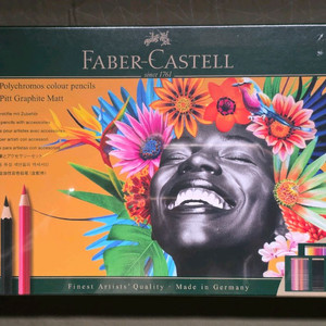 파버카스텔 폴리크로모스 유성색연필+매트드로잉펜슬 50입 기프트셋