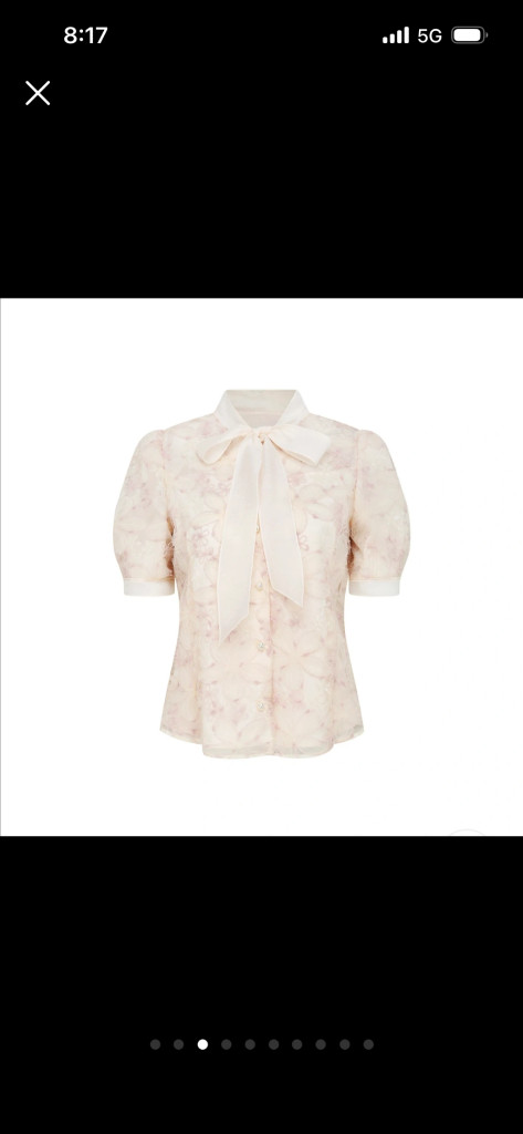 (새상품) 지고트 튤 셋업 (블라우스, 스커트)--2