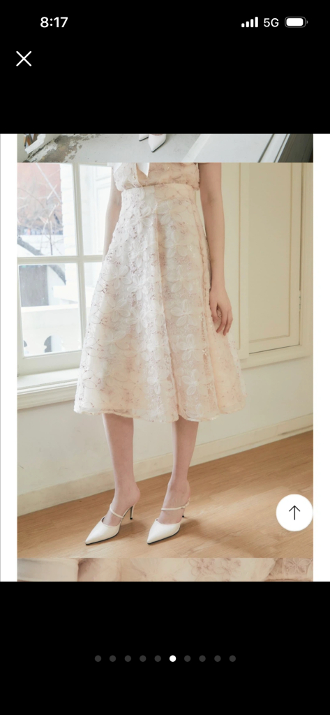 (새상품) 지고트 튤 셋업 (블라우스, 스커트)--5