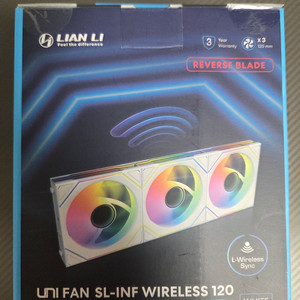 리안리 UNI FAN SL-INF Wireless 120 리버스 화이트 3팩