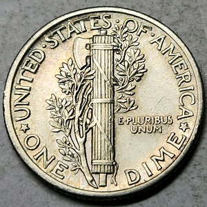 실버90 풀 밴드+스트랩 희귀동전 미국주화 머큐리 다임은화 1940