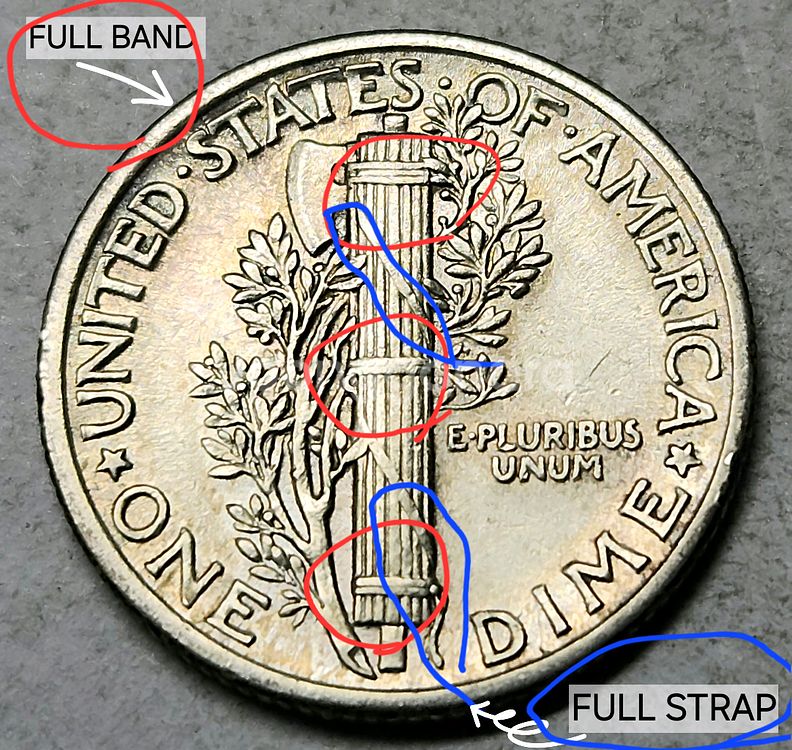 실버90 풀 밴드+스트랩 희귀동전 미국주화 머큐리 다임은화 1940--1
