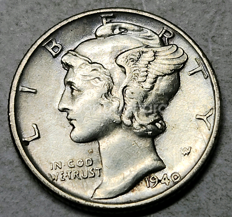 실버90 풀 밴드+스트랩 희귀동전 미국주화 머큐리 다임은화 1940--2