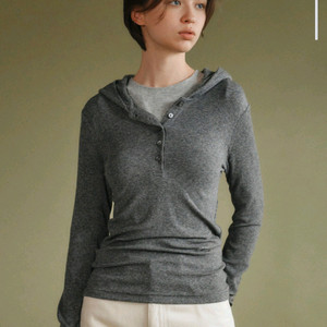 유메르 울시 후드 차콜L