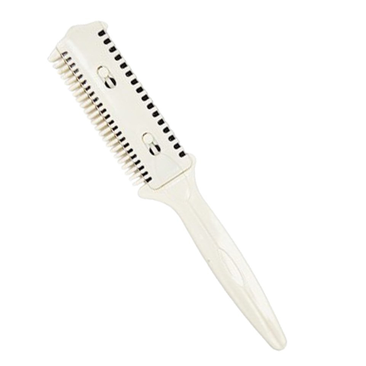 새 2개 흰색 커트 전용 빗 미용 면도칼 이발 다듬기 앞머리--1