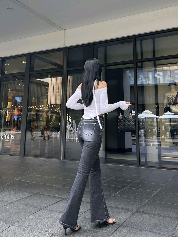 [새상품/매그놀리아] 데님팬츠 먼로퀸부츠컷 청바지--1