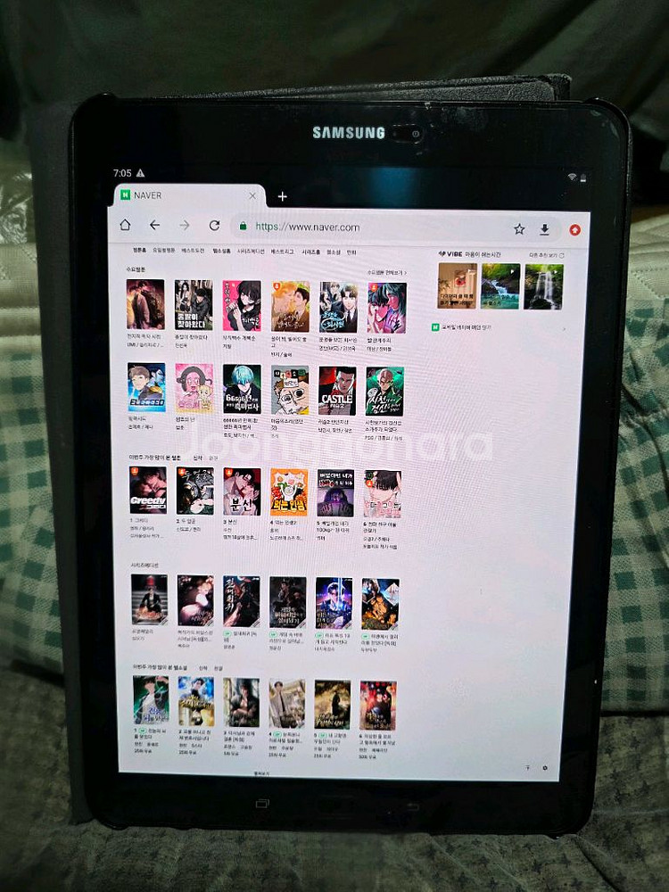 삼성ㆍ갤럭시 탭 S3 SM-T820 32GBS급액정보호필름 부착케이스ㆍ포함--1