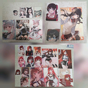 스텔라이브 마시로 리제 히나 포카 포토카드 스티커 엽서