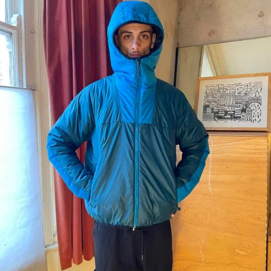 NIKE 나이키 ACG 초레어 프리마로프트 경량패딩 후디드 자켓 윈드러너 터키석/블루 M100~105 운동 헬스 이미지