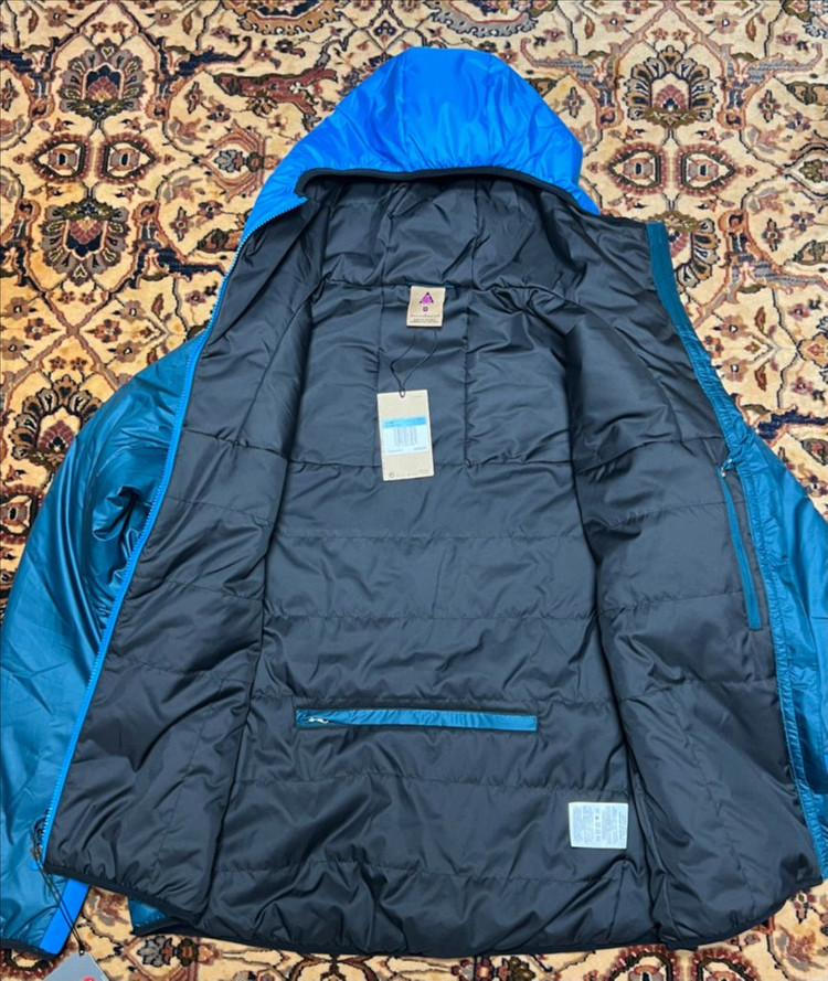 NIKE 나이키 ACG 초레어 프리마로프트 경량패딩 후디드 자켓 윈드러너 터키석/블루 M100~105 운동 헬스 이미지