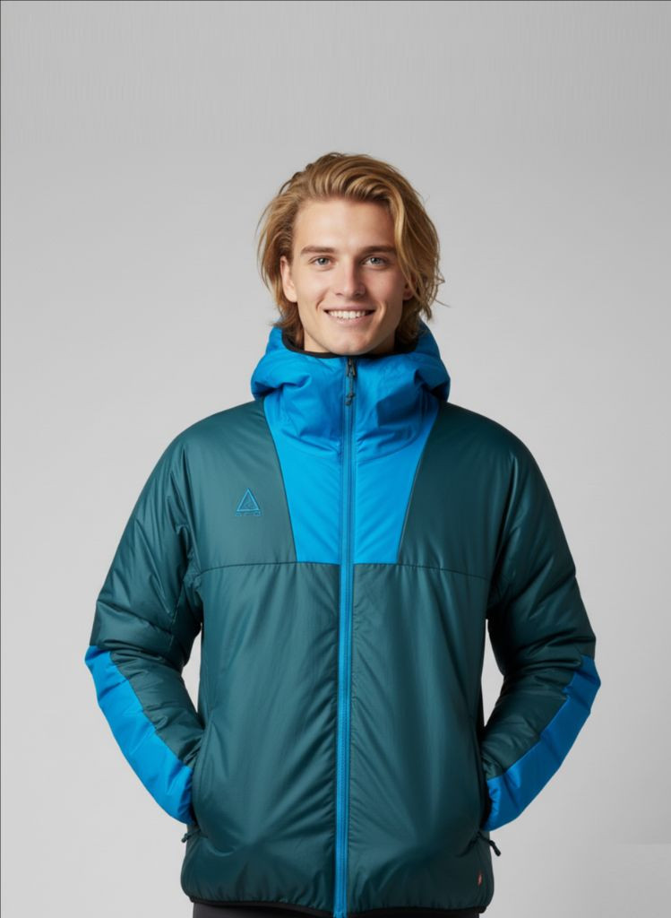 NIKE 나이키 ACG 초레어 프리마로프트 경량패딩 후디드 자켓 윈드러너 터키석/블루 M100~105 운동 헬스 이미지