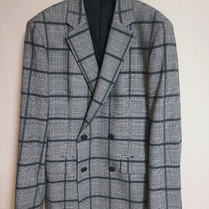 지오송지오 체크 더블 자켓