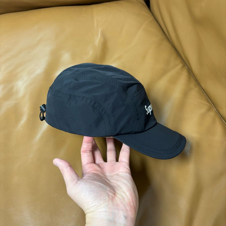 슈프림 캠프캡 모자 박스로고 22FW 고어텍스 블랙--3