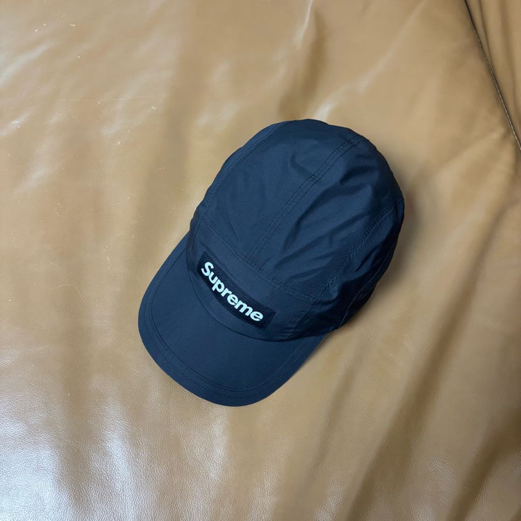 슈프림 캠프캡 모자 박스로고 22FW 고어텍스 블랙--5