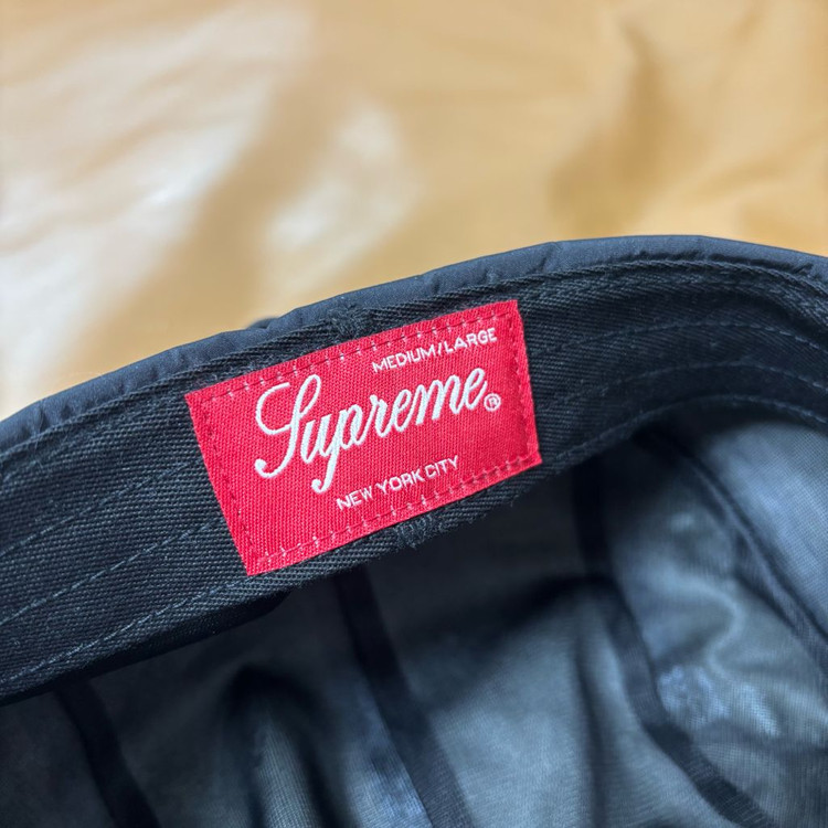 슈프림 캠프캡 모자 박스로고 22FW 고어텍스 블랙--7