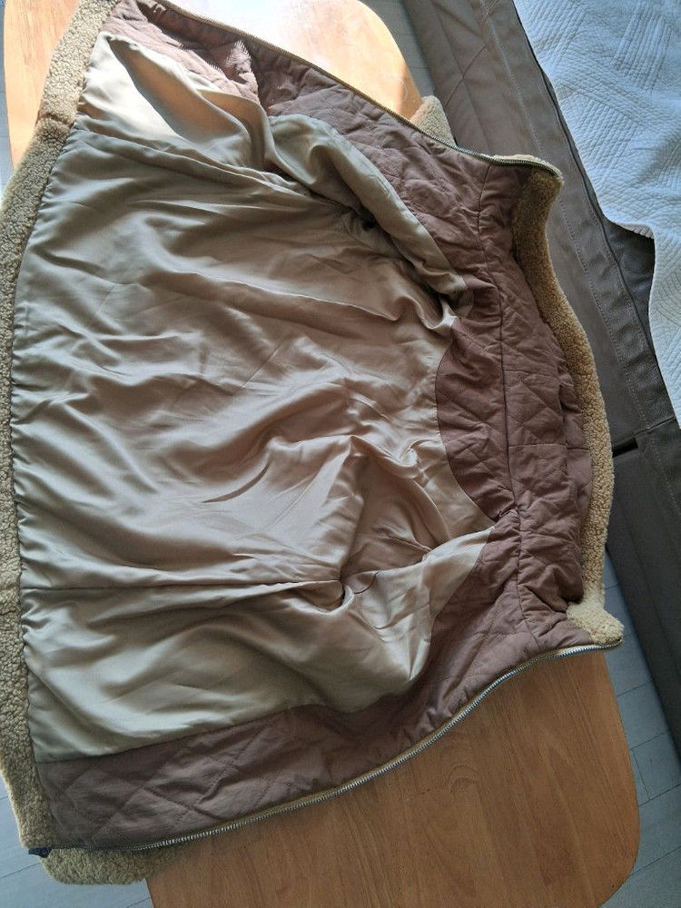 테디베어 후드 숏 코트 베이지 초등학 이미지