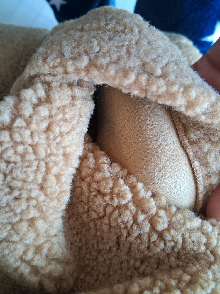 테디베어 후드 숏 코트 베이지 초등학 이미지