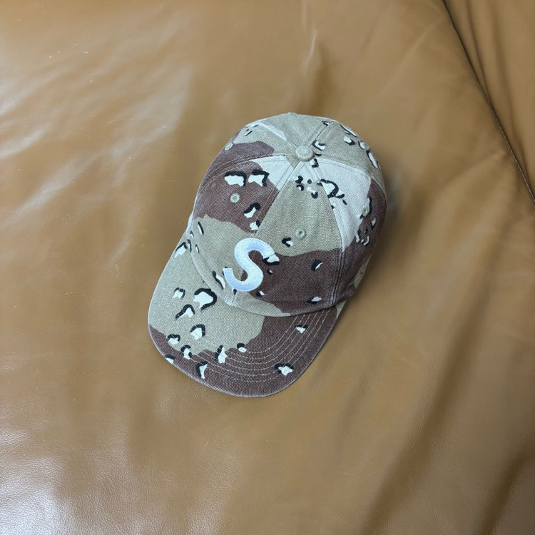 슈프림 S로고 6패널 볼캡 모자 데저트 카모--4