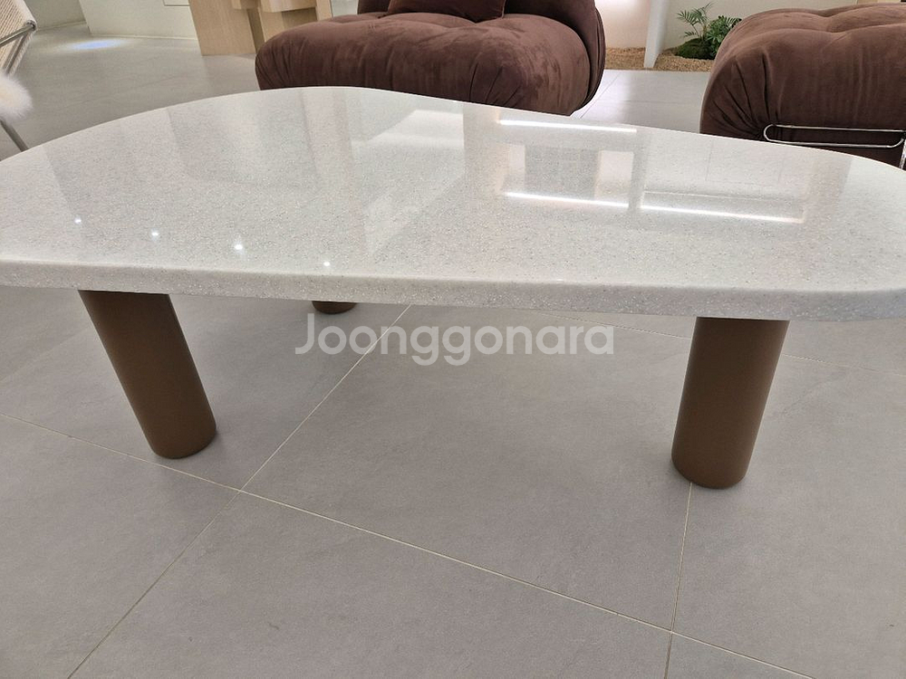 모듈형 대리석 식탁 세트--1