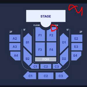 (최저가) 카더가든 콘서트 (일) F2구역 1열 2자리연석