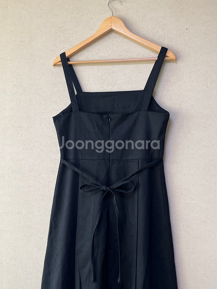 버튼 뷔스티에 롱 원피스--3