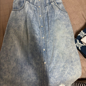 허클로젯 제작 상품 데님 롱스커트 55-66