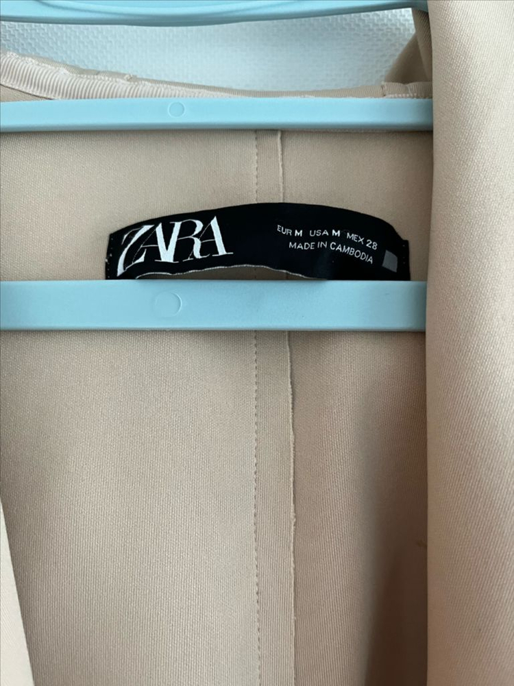 자라 후드 가디건 베이지 M--2