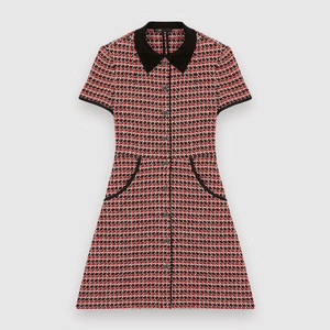 정품 마쥬 트위드 원피스 FR34 (44사이즈) 새상품