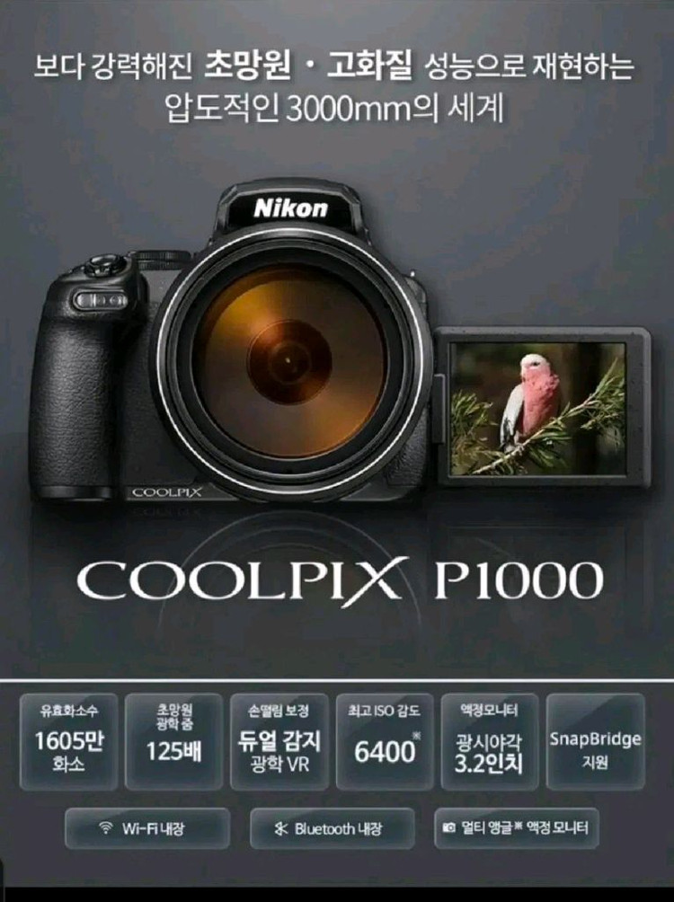 니콘 쿨픽스 P1000 디지털카메라 이미지