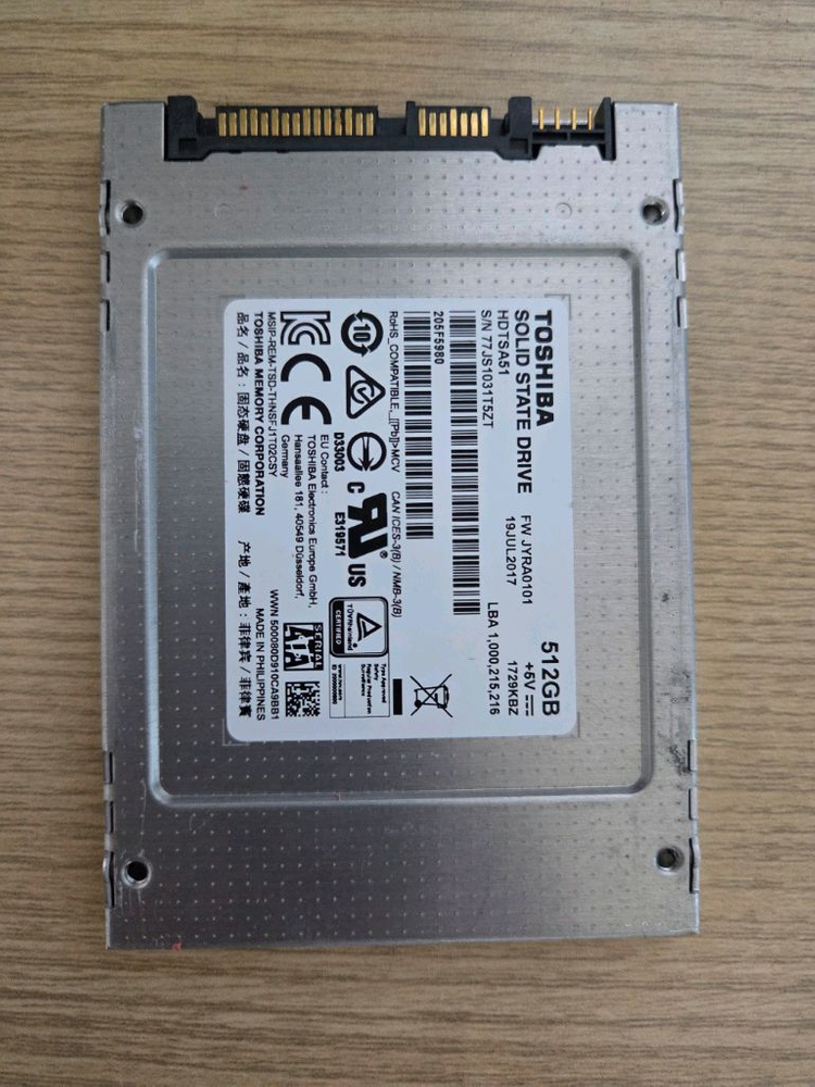 토시바 Q300 Pro SSD 512GB 팝니다--1