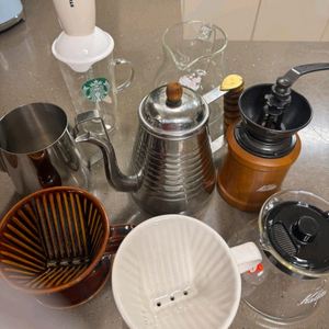 칼리타 드립포트, 핸드그라인더, 드리퍼, 우유커품 포드 등