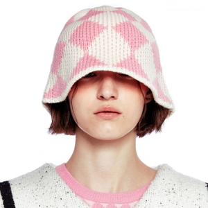 OIOI 다이아몬드 패턴 버킷햇