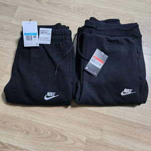 나이키 트레이닝 바지 기모 조거 블랙 M. L