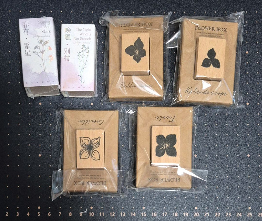 빈티지 저널 다꾸 스탬프 42종 이미지