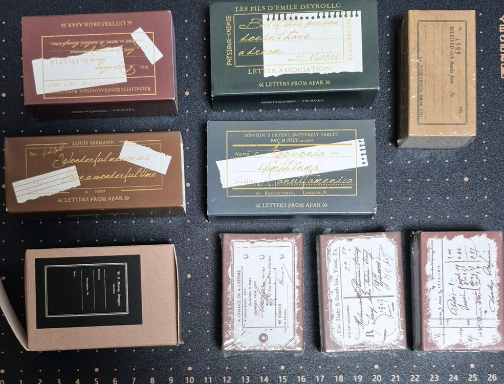 빈티지 저널 다꾸 스탬프 42종 이미지