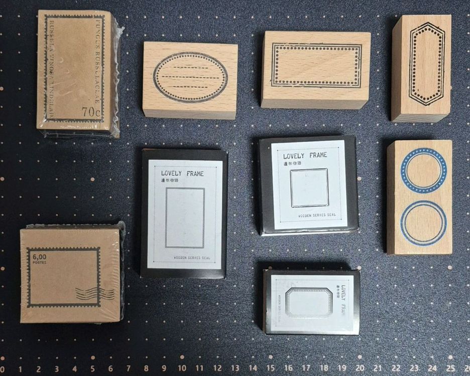 빈티지 저널 다꾸 스탬프 42종 이미지