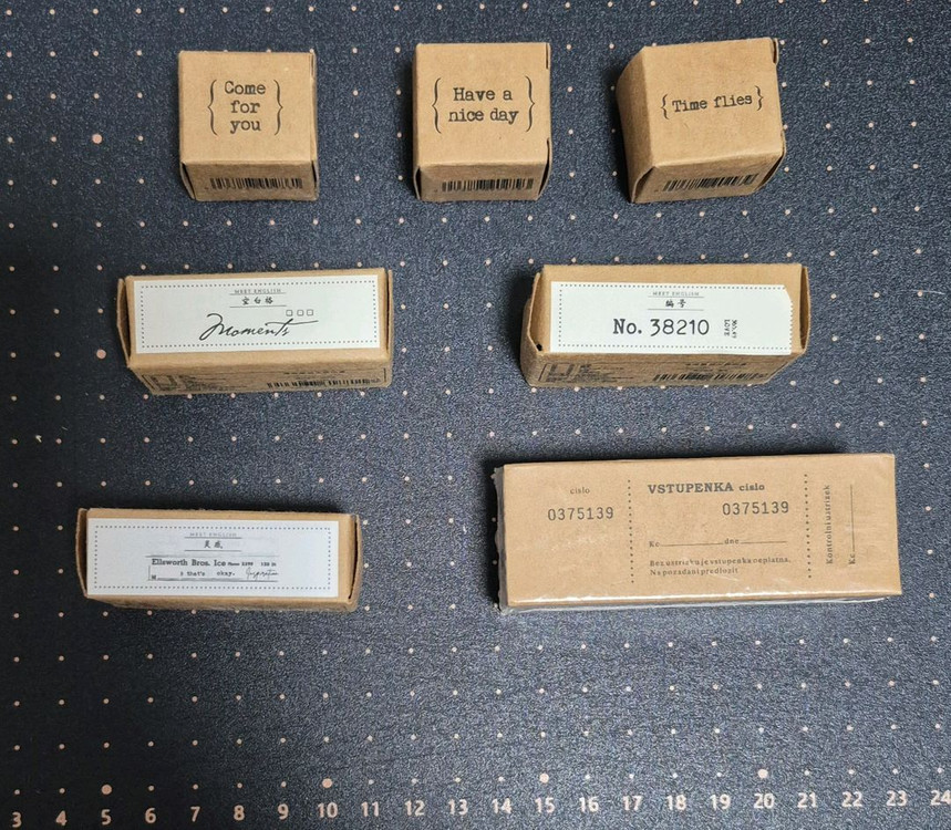 빈티지 저널 다꾸 스탬프 42종 이미지